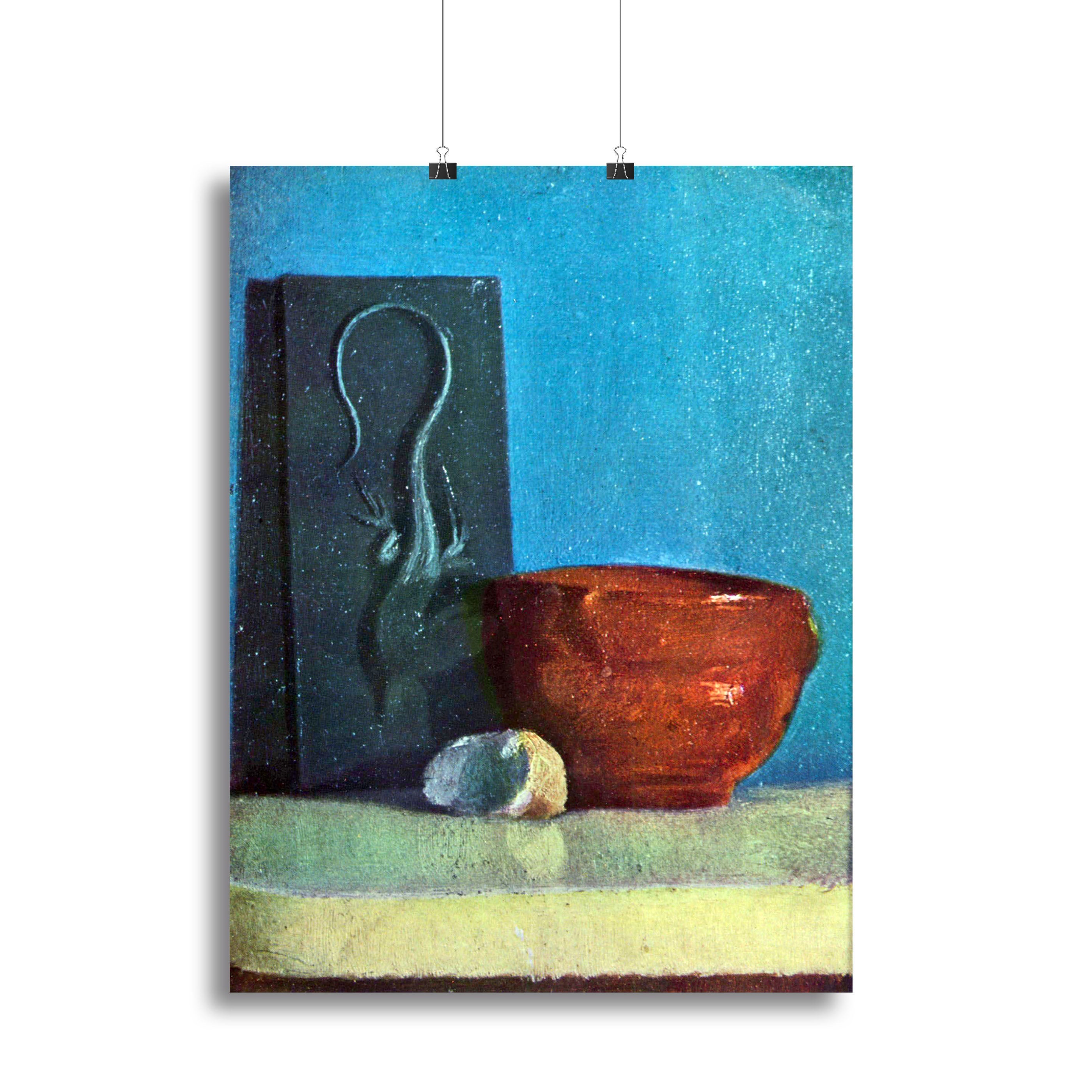 Canvas print of Degas' Still Life with Lizard, showcasing vibrant colors and intricate details.